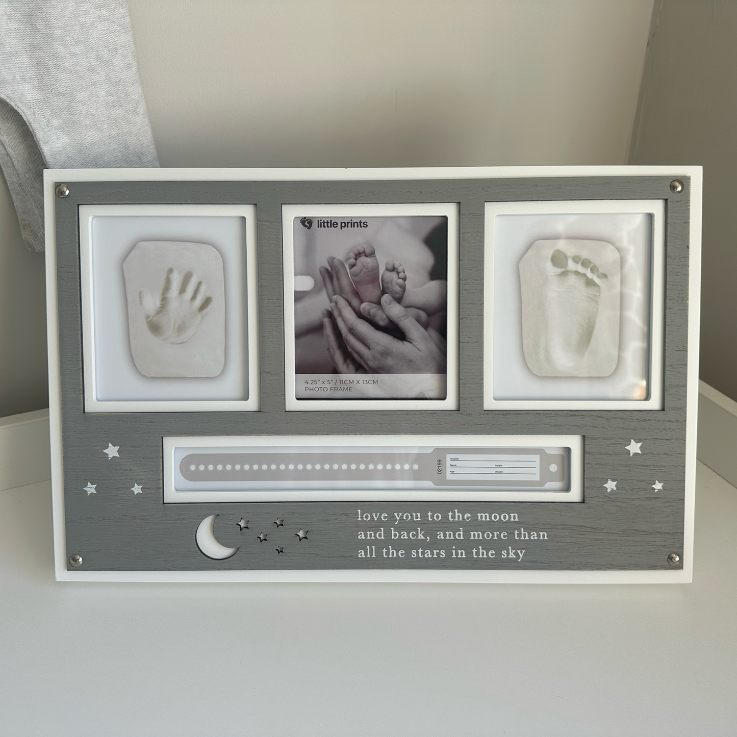 Little prints clay imprint & hospital tag frame