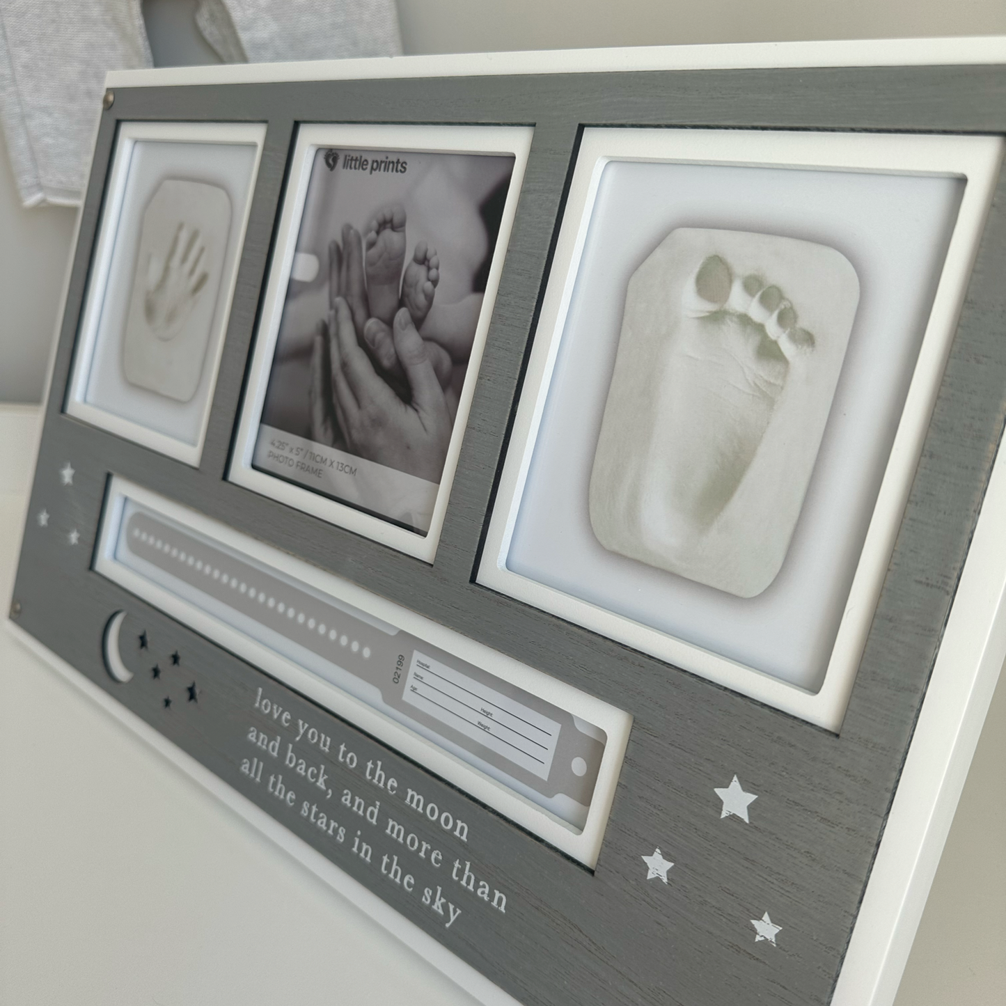 Little prints clay imprint & hospital tag frame